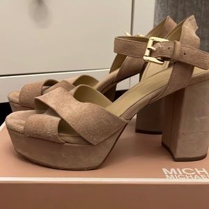 Michael Kors London Heels in Suede